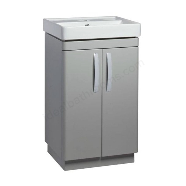 Tavistock Compass 500mm 2 Door Vanity Unit - Light Grey