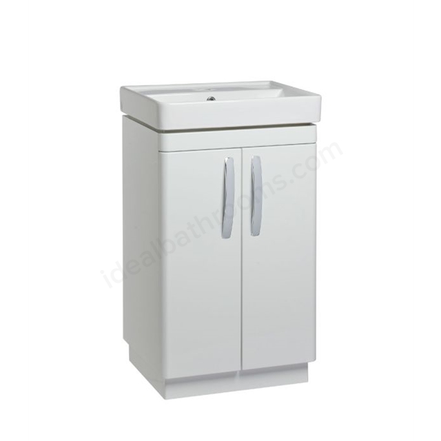 Tavistock Compass 500mm 2 Door Vanity Unit - White