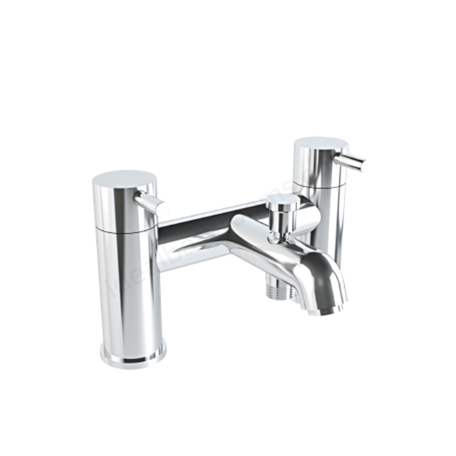 Vitra Minimax S 2 Tap Hole Bath Shower Mixer - Chrome
