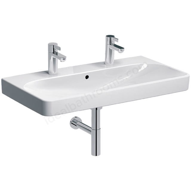 Geberit Smyle SquareWashbasin 2 Tap Holes