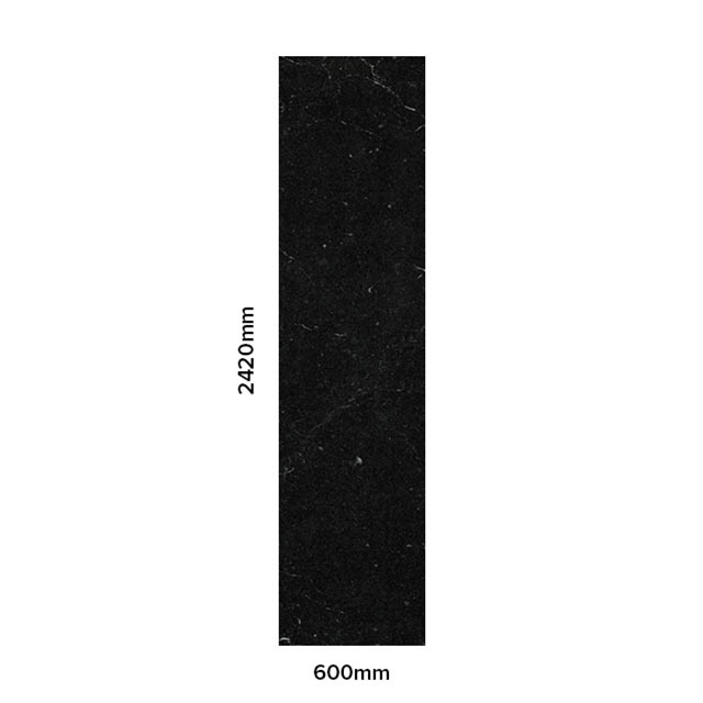 Nuance by Bushboard 2420 X 600mm Nuance Tongue & Groove Wall Panel;  Marble Noir Gloss 