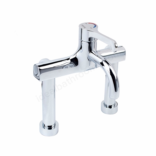 Twyford Sola thermostatic surgeons mixer lever tap; deck mounted; fixed spout 