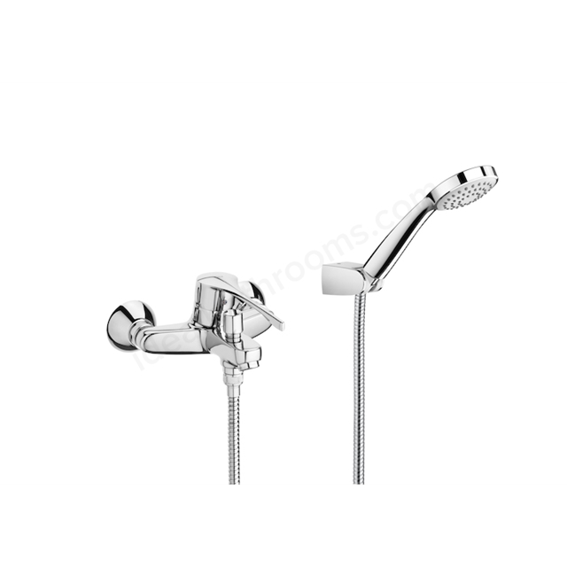 Roca  Victoria Pro Wall Mounted Bath Shower Mixer - Chrome