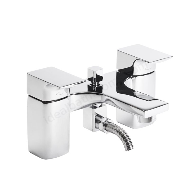 Tavistock Siren 2 Tap Hole Deck Mounted Bath Shower Mixer - Chrome