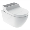 Geberit AquaClean Tuma Comfort Rimless Shower Toilet; Wall-Hung WC - Black Glass