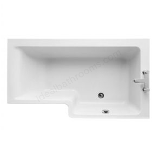 Ideal Standard Concept 1500mm Square Idealform Plus+ Shower Bath; Right Handed; 0 Tap Holes - White
