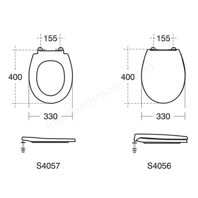 Ideal Standard Contour 21 Toilet Seat and Cover - Red