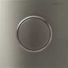 Geberit Urinal flush control with pneumatic flush , flush plate type 10: stainless steel brushed/polished/brushed