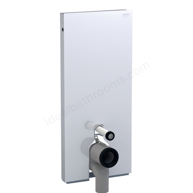Geberit  Monolith Sanitary Module For Floor-Standing Wc; 114 Cm: White Glass