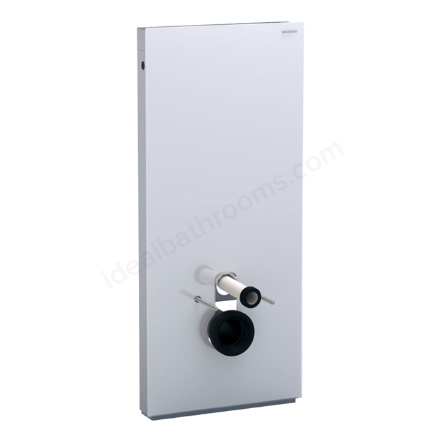 Geberit  Monolith Sanitary Module For Wall-Hung Wc; 114 Cm: White Glass