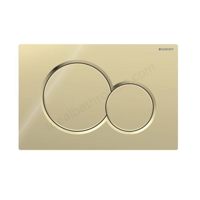 Geberit Sigma01 Dual Flush Plate - Fine Brass