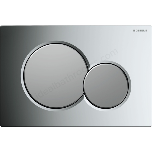 Geberit Sigma01 Dual Flush Plate - Gloss Chrome & Matt Chrome