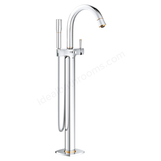 Grohe Grandera Freestanding Bath Mixer Tap - Chrome/Gold