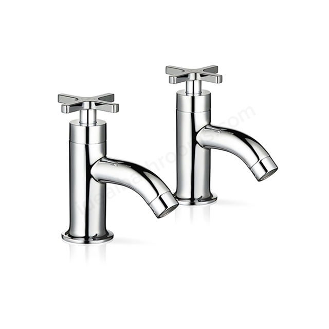 Mira Revive Bath Pillar Taps - Chrome