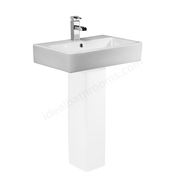 Tavistock Lansdown 570mm Countertop Basin; 1 Tap Hole - White