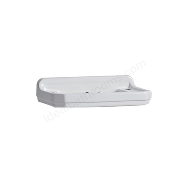 Tavistock Vitoria 500mm Wall Hung Basin; 2 Tap Holes - White