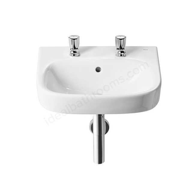Roca Debba 450mm Cloakroom Basin 2 Tap Holes