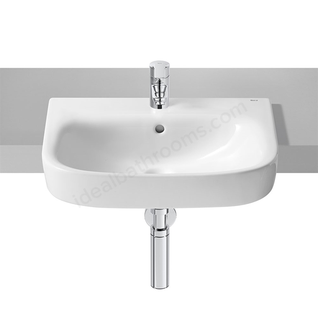 Roca Debba 520mm Pedestal Basin 1 Tap Hole