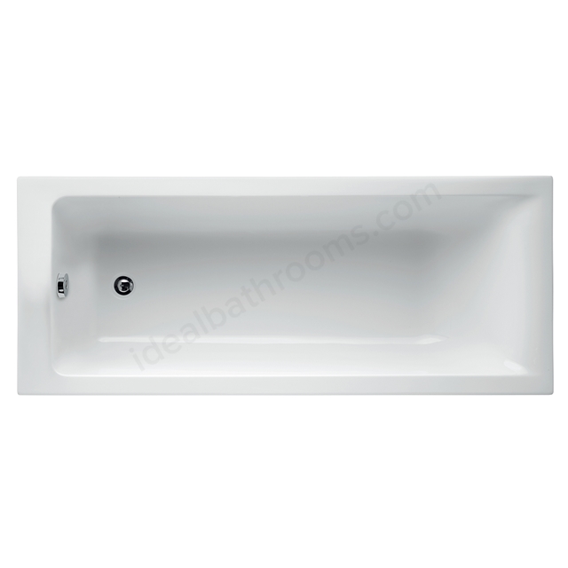 Ideal Standard White Idealform Plus+; Concept; 170cm x 75cm; No Tap Hole Bath
