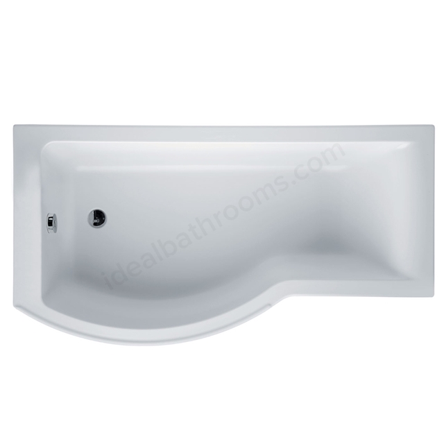 Ideal Standard White; No Tap Hole; Concept; 170cm x 90cm; Idealform+ Shower Bath; Left Hand