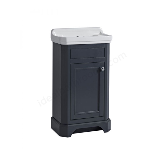 Tavistock Vitoria 492mm Cloakroom Vanity Unit; 1 Door - Matt Dark Grey