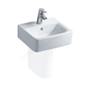 Ideal Standard Concept Cube 400mm Cloakroom Basin; 1 Tap Hole - White