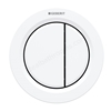 Geberit TYPE01 Dual Flush Button; for Concealed Cisterns 120mm & 150mm; for Solid & Dry Walls; Alpine White