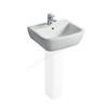 Ideal Standard Tempo 550mm Pedestal Basin; 1 Tap Hole - White