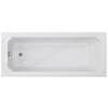 Bayswater Bathurst 1700mm x 700mm Single Ended Acrylic Bath; 0 Tap Holes - White