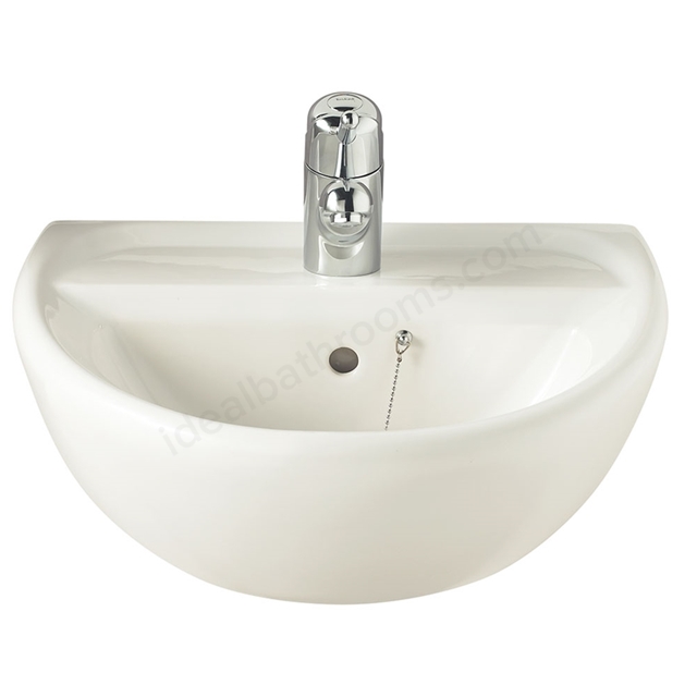 Twyford Sola 500mm Countertop Basin 1 Tap Hole