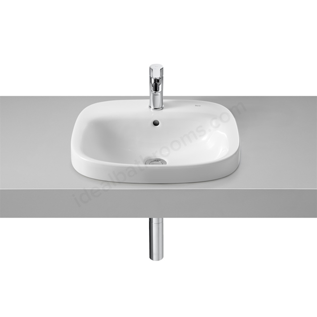 Roca Debba 510mm Pedestal Basin 1 Tap Hole