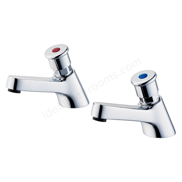 Armitage Shanks Sandringham 21 Self closing pillar taps 1/2