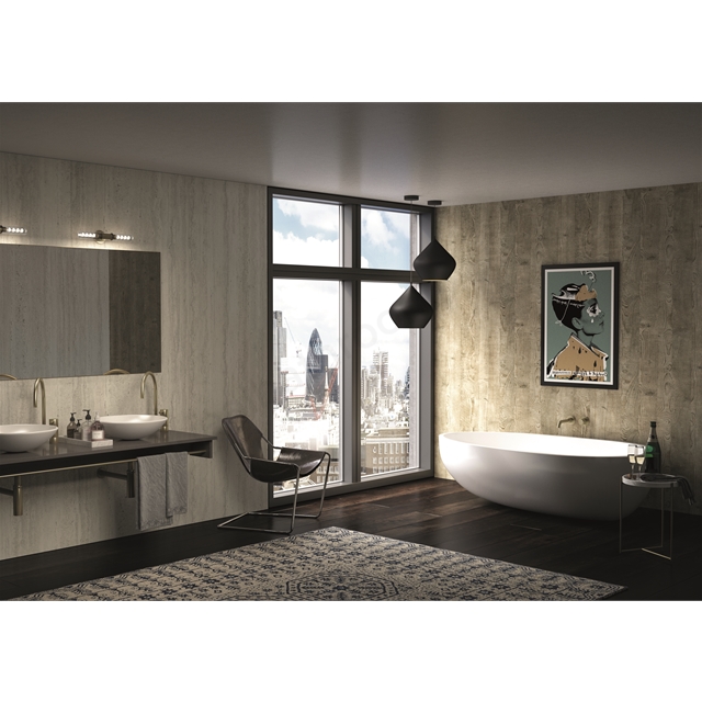 Nuance Platinum Travertine 2420mm X 1200mm Postformed Panel Ideal Nuance Platinum Travertine 2420mm X 1200mm Postformed Panel Ideal