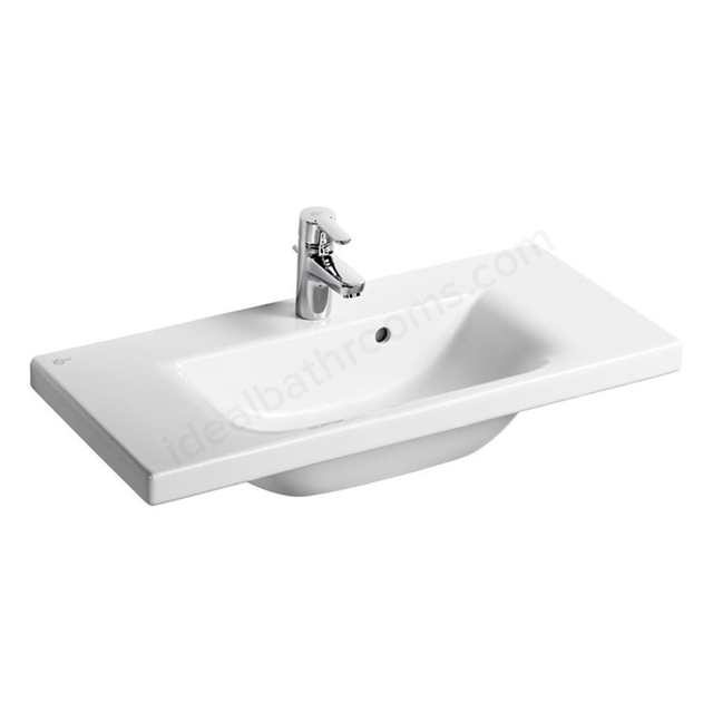 Ideal Standard Concept Space 800mm Vanity Basin; 1 Tap Hole - White