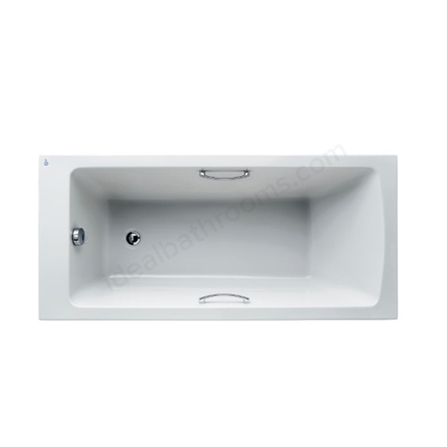 Ideal Standard Tempo White Arc 1500x700mm Idealform Plus+ Rectangular Bath; with Grips; No Legs