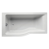 Ideal Standard Retail Connect Air 1500x800mm Idealform Shower Bath; Left Handed - White