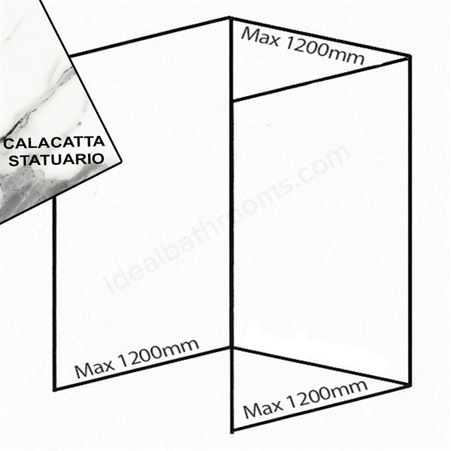Nuance  Recess Pack D3 Calacatta Statuario
