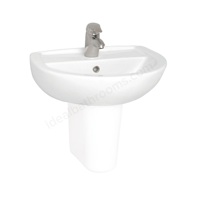 Vitra Layton 550mm Washbasin 1 Tap Hole