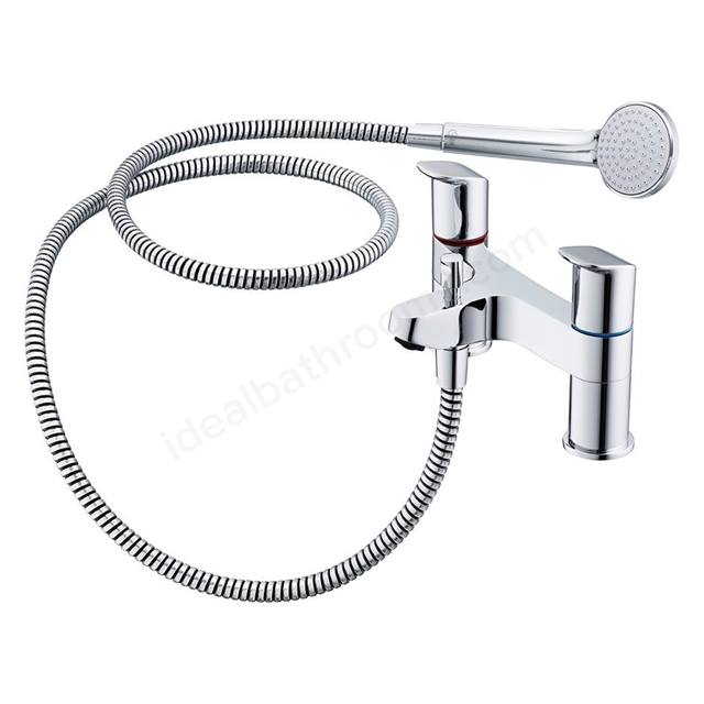Ideal Standard Ceraflex 2 Tap Hole Bath Shower Mixer - Chrome