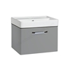 Tavistock Compass 500mm Wall Mounted Vanity Unit; 2 Doors - Light Grey