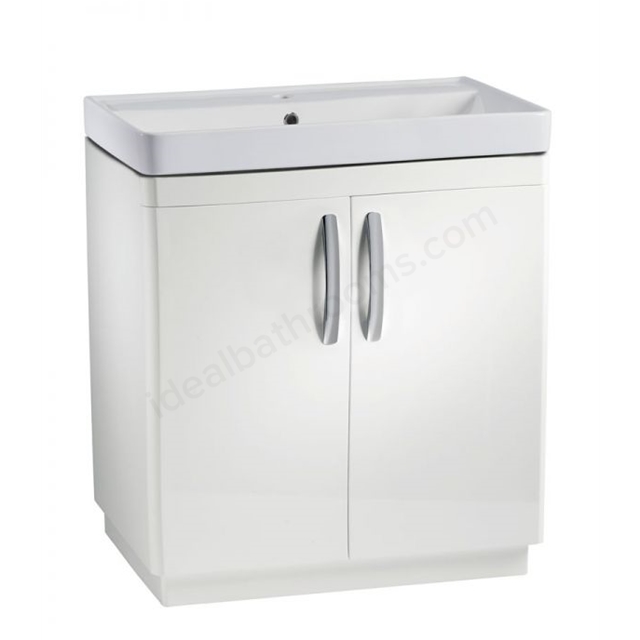 Tavistock Compass 800mm Vanity Unit; 2 Doors - White