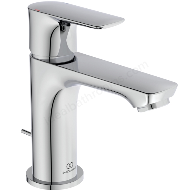 Atelier Connect Air slim single lever basin mixer with pop-up waste; chrome