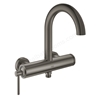 Grohe Atrio Single Lever Bath Shower Mixer Tap - Brushed Hard Graphite