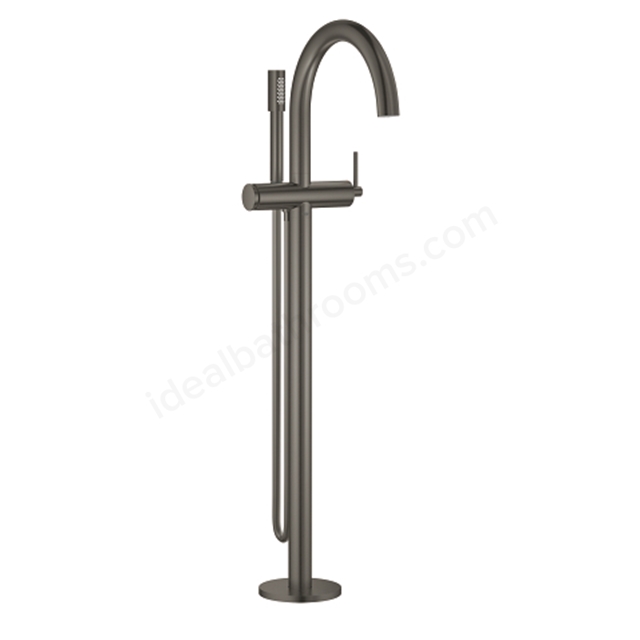 Grohe Atrio Floor Standing Single Lever Bath Shower Mixer Tap - Brushed Hard Graphite