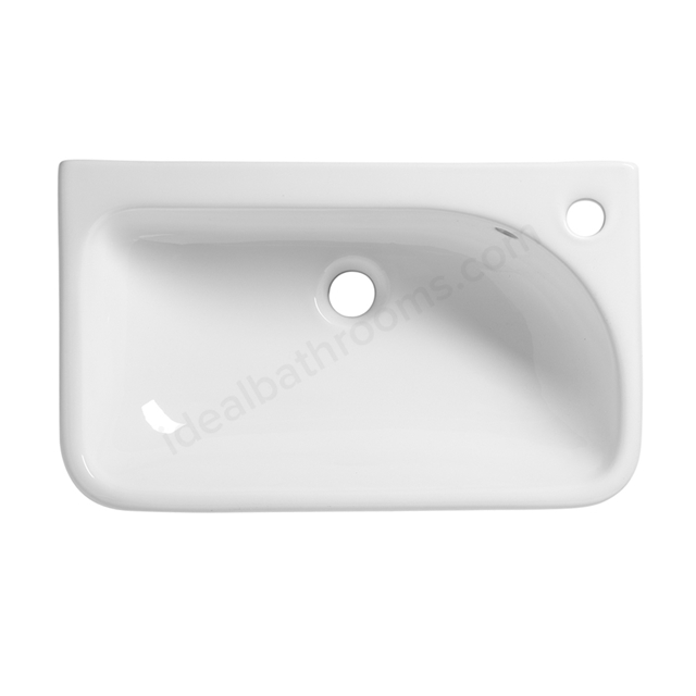 Tavistock Structure 550mm Countertop Basin; 1 Tap Hole - White