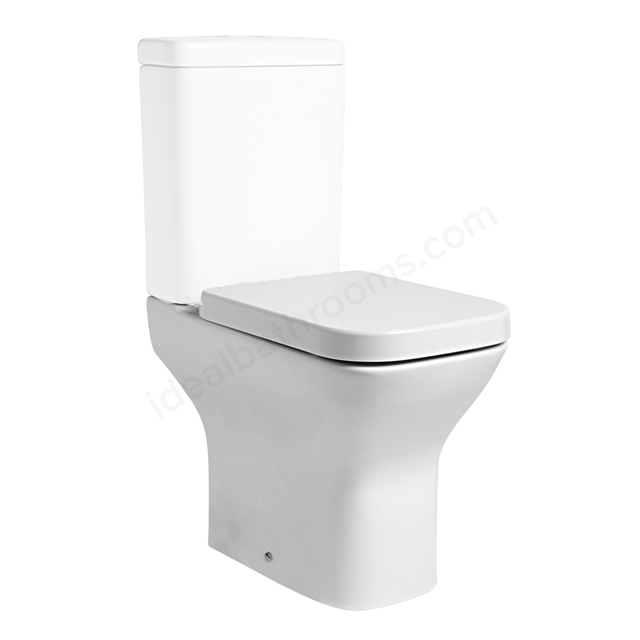 Tavistock Structure 355mm Comfort Height Open Back Close Coupled Toilet Pan - White