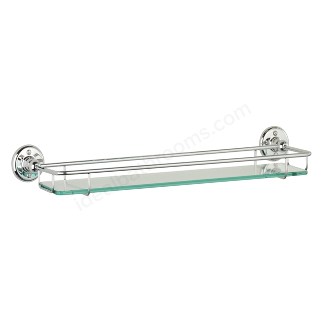 Tavistock Traditional Gallery Shelf - Glass