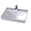 Tavistock Compass 600mm Countertop Basin; 1 Tap Hole - White