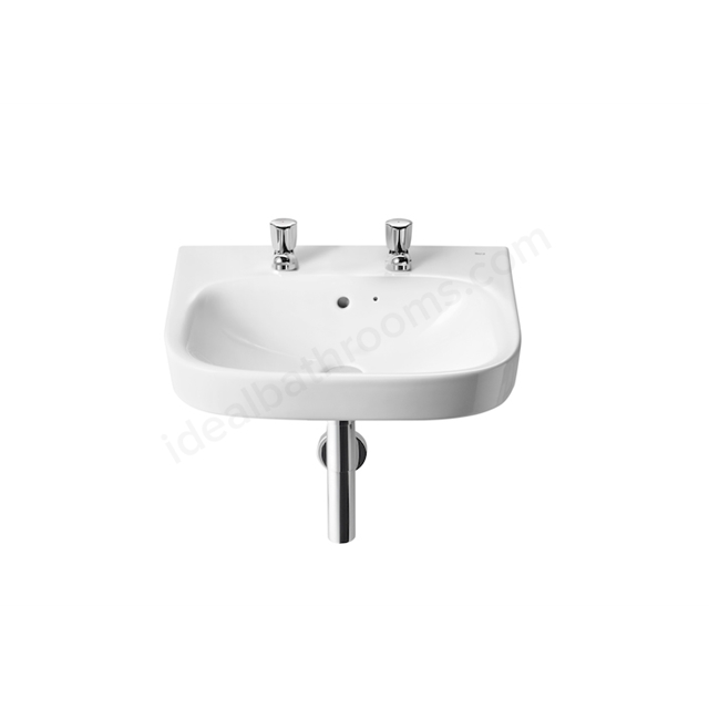 Roca Debba 440mm Washbasin 2 Tap Holes