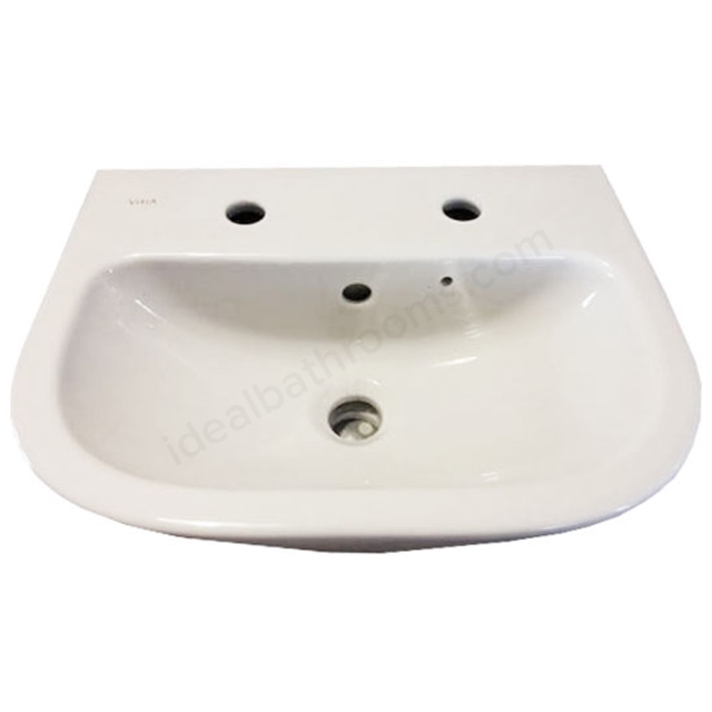 Vitra S20 450mm Washbasin 2 Tap Holes